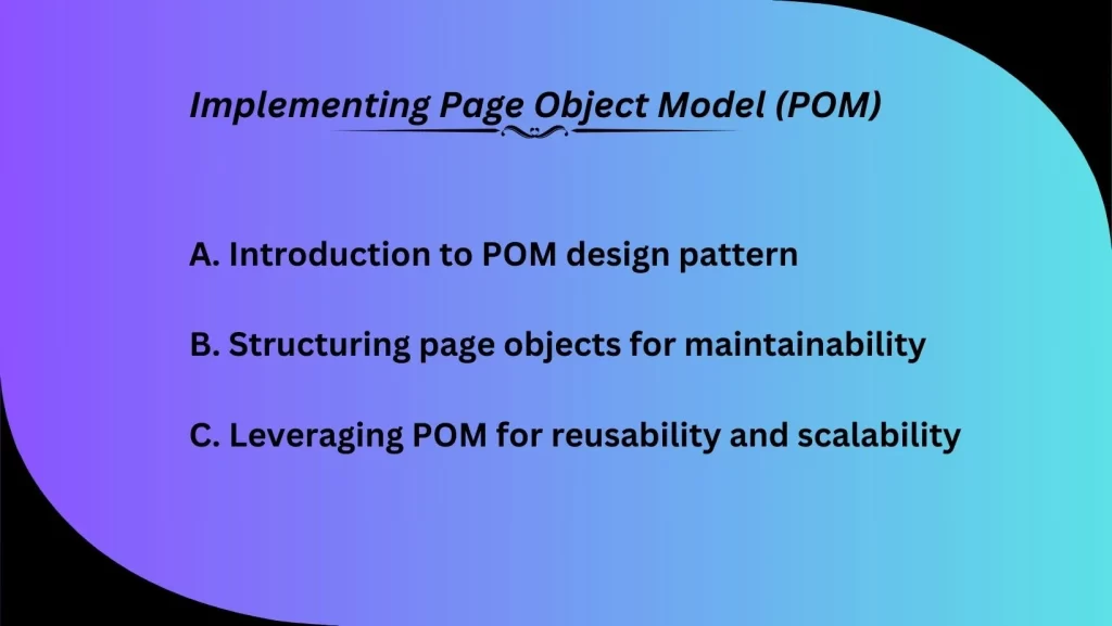 Implementing Page Object Model (POM)