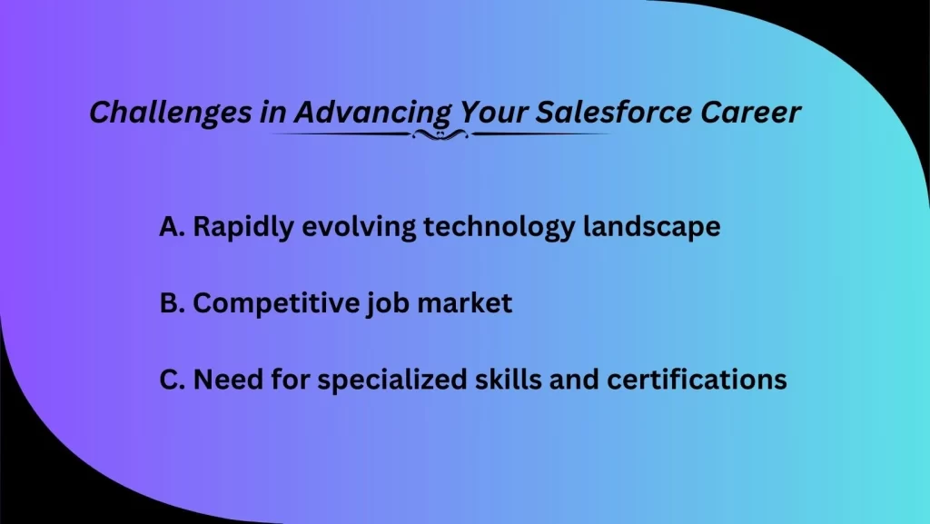 Challenges in Advancing Your Salesforce Career