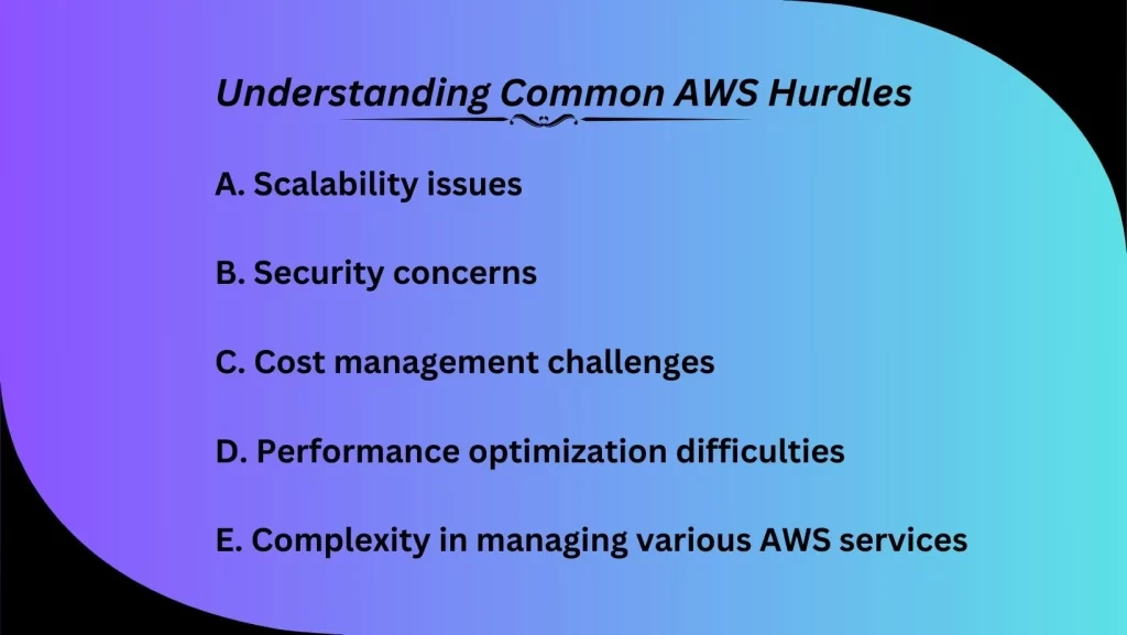 Understanding Common AWS Hurdles