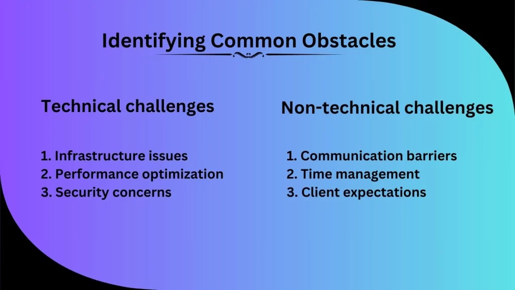 Identifying Common Obstacles