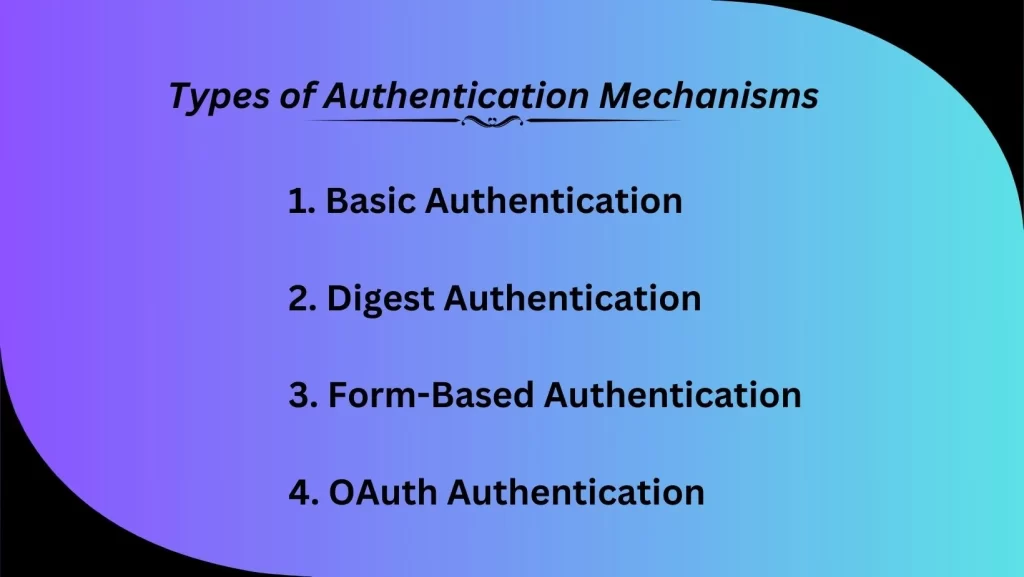 Types of Authentication Mechanisms